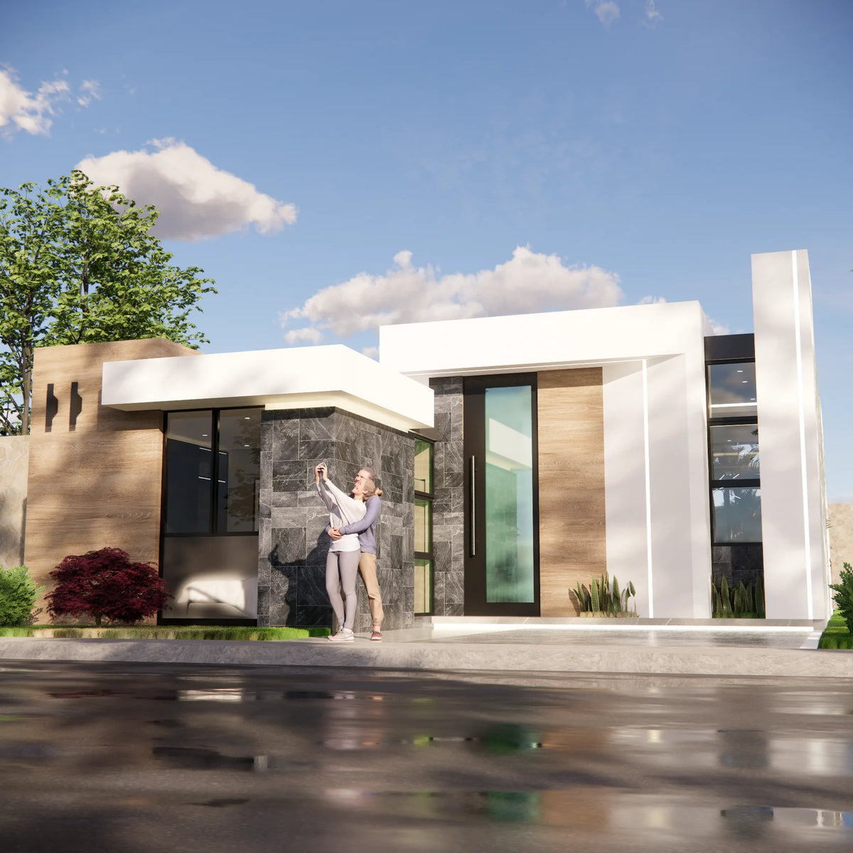 10 x 19 one-story house plans