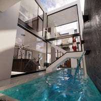 House plans 7x18m