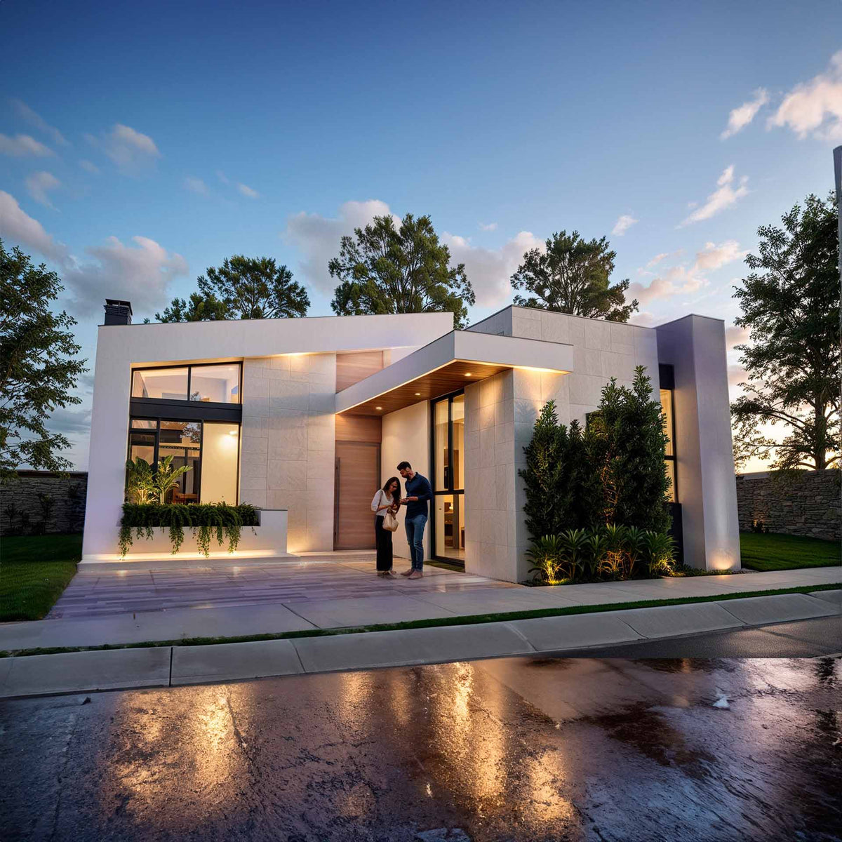 Single-Story 3-Bedroom House Plans 10x20m