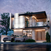 Two-Story House Plans 9x18 m
